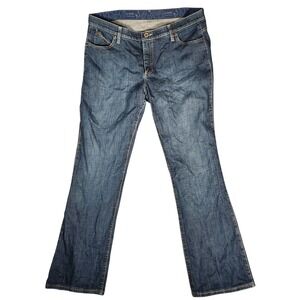 Wrangler Q Baby Women's Blue Boot Cut Jeans 15/16 38x34 Dark Wash